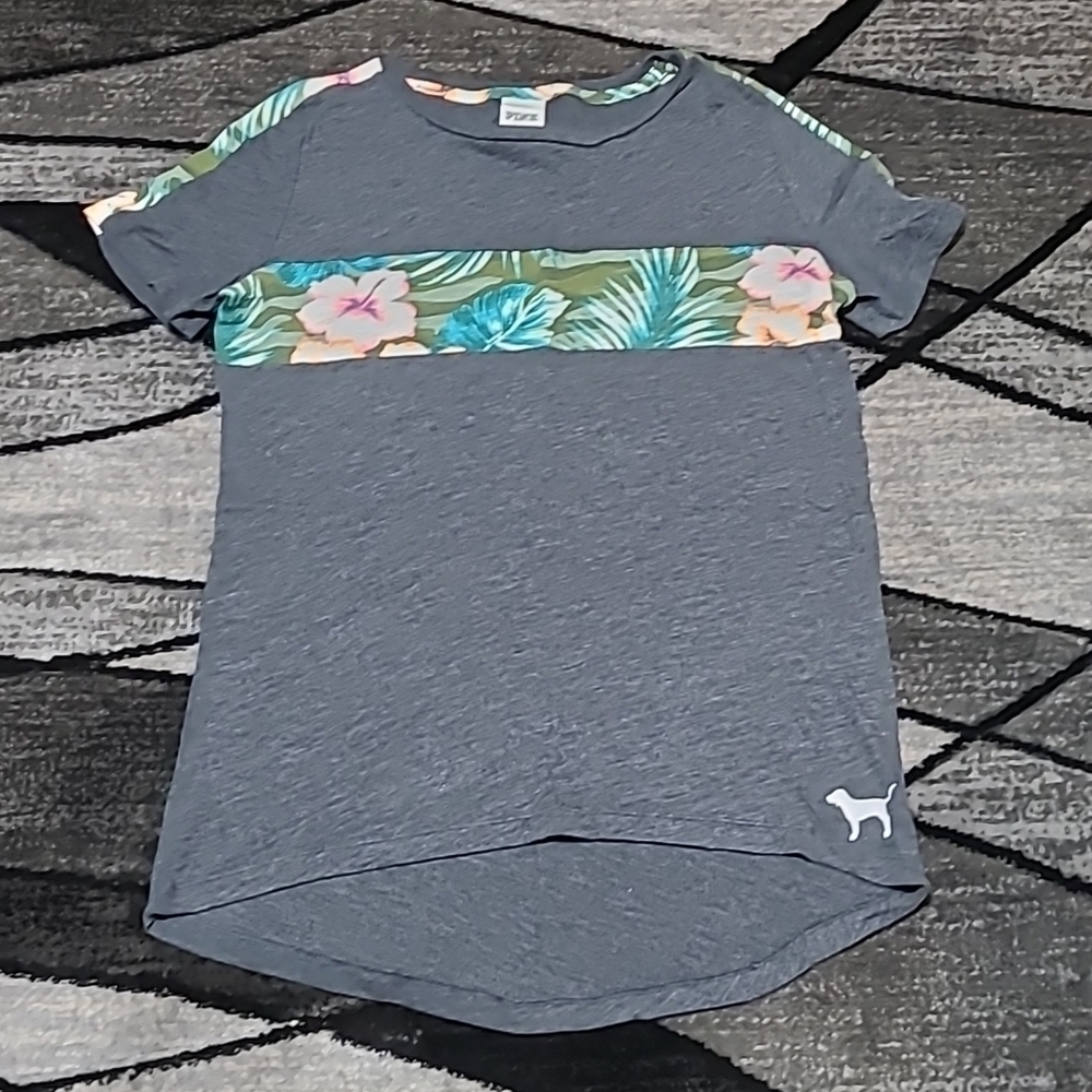 VS PINK 2015 Tropical Floral Tee-Shirt PRICE FIRM